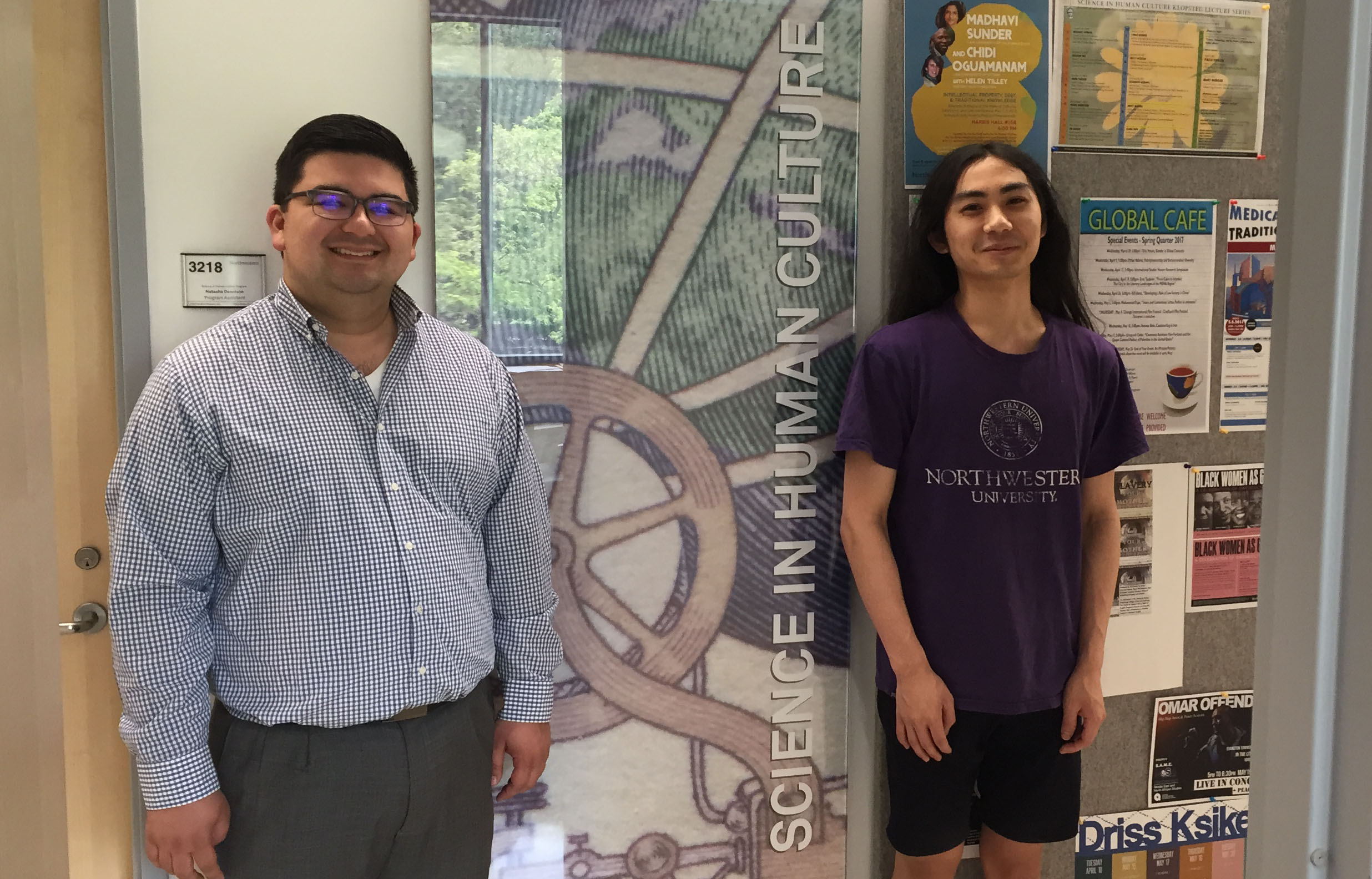 Jordan Villanueva and Rui Zhou, SHC advisory board representatives, Class of 2017